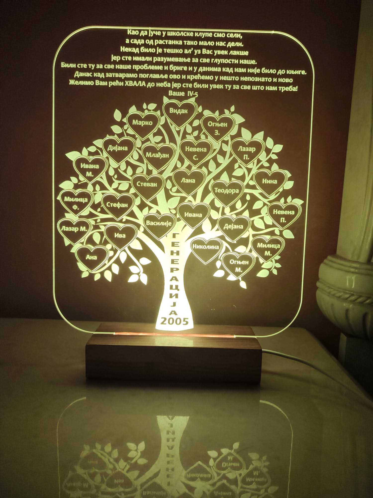 Led lampa poklon za kraj školske godine